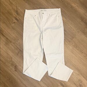 Ella Moss Women’s Straight Leg White Denim Jeans, Size 10